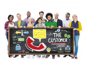 The Customer Service Target Market Support Assistance Concept