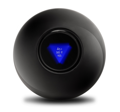 Black Magic Ball with answer As I see it yes