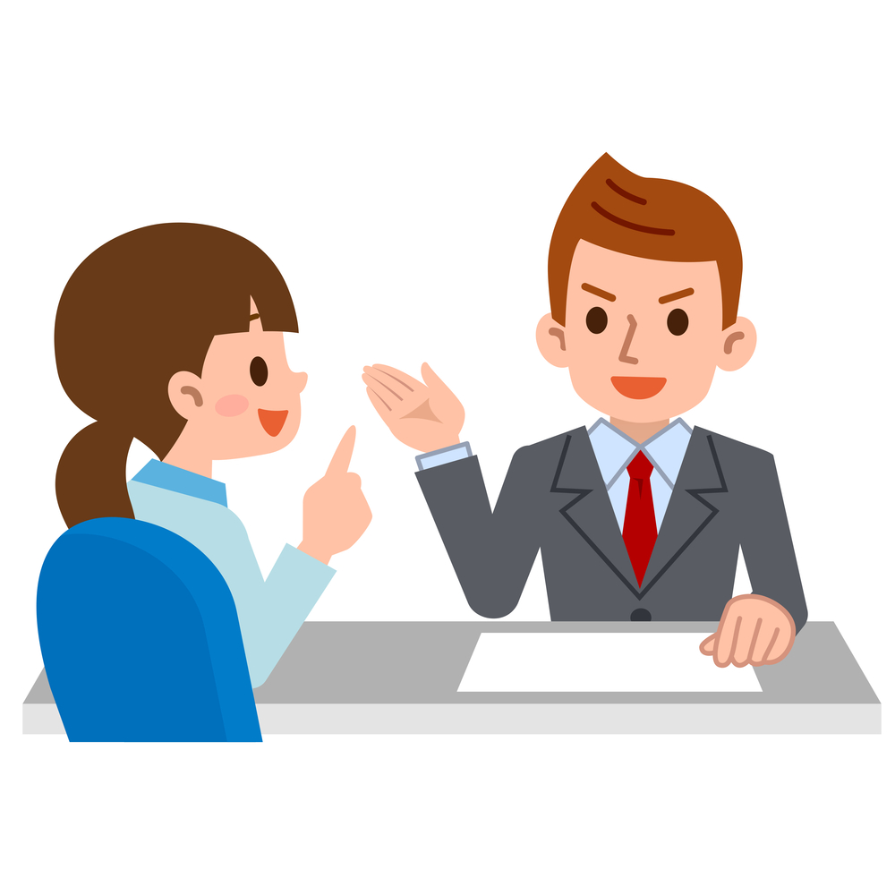 Person to consult at the reception Vector illustration.Original paintings and drawing.